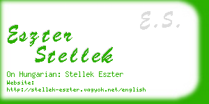 eszter stellek business card